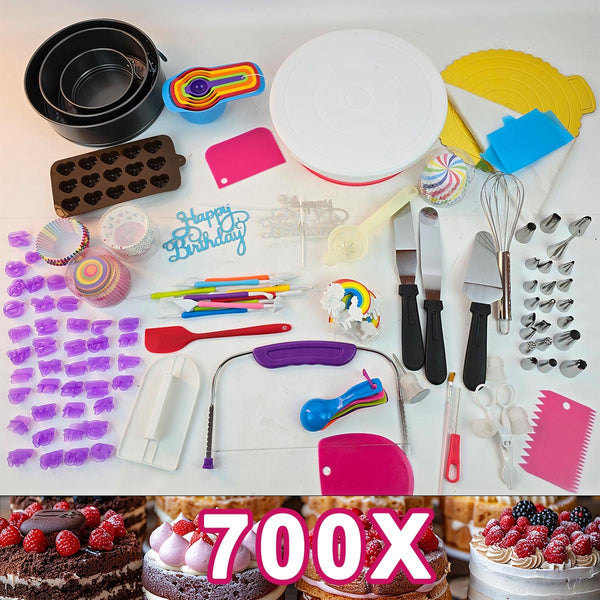 700 dílná sada na zdobení dortů a cupcaků